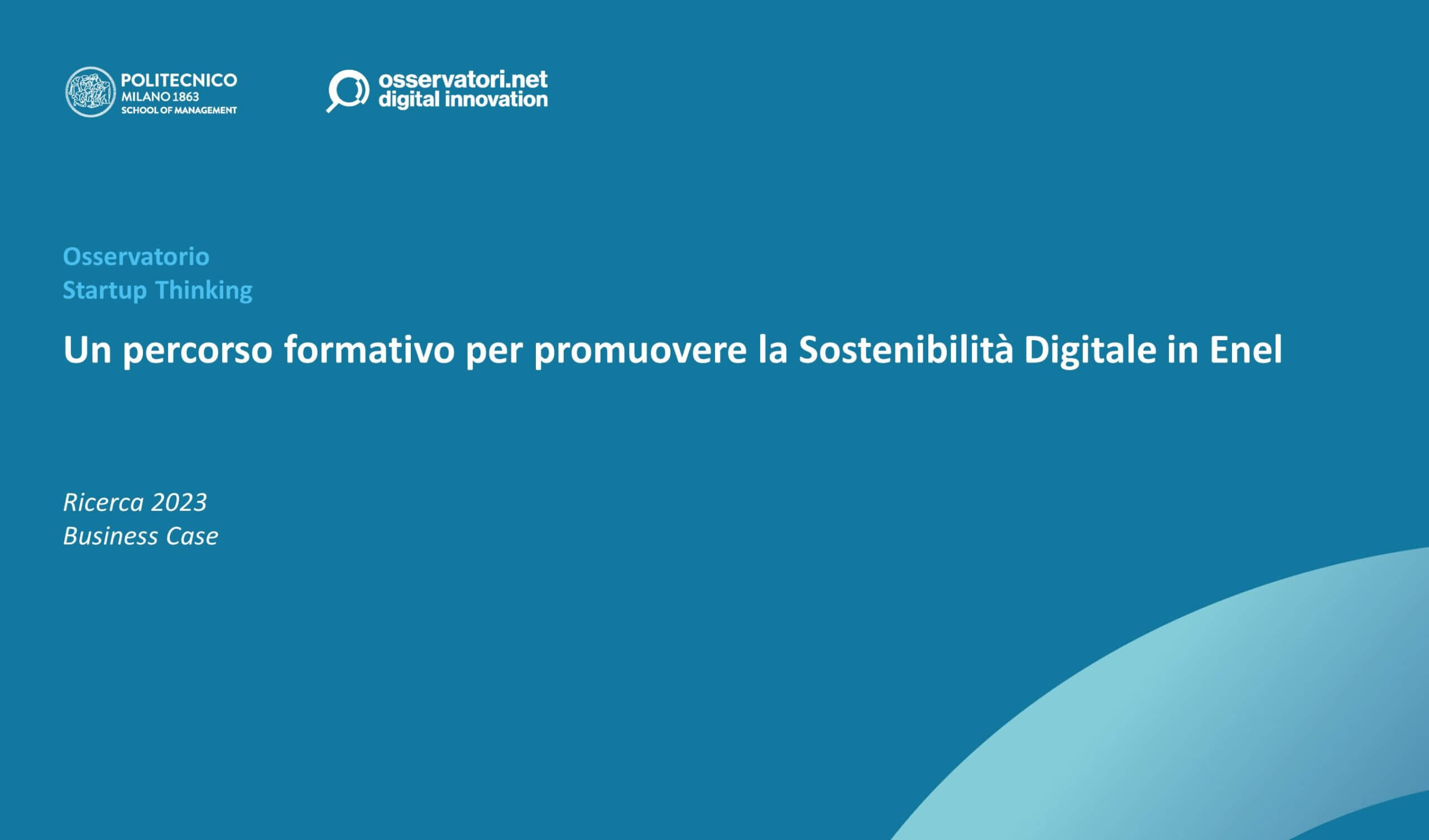 Un percorso formativo per promuovere la Sostenibilità Digitale in Enel