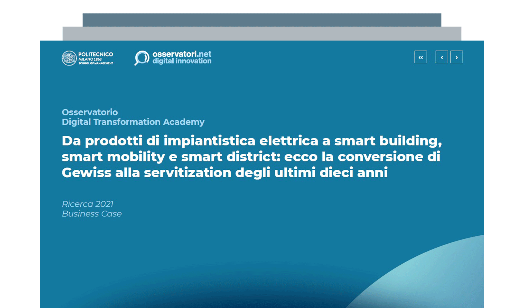 Da prodotti di impiantistica elettrica a smart building, smart mobility e smart district: ecco la conversione di Gewiss alla servitization degli ultimi dieci anni