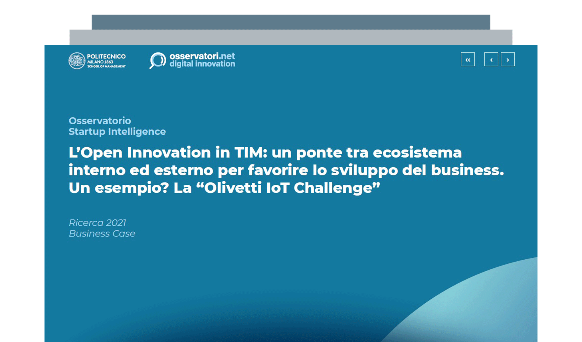 L’Open Innovation in TIM: un ponte tra ecosistema interno ed esterno per favorire lo sviluppo del business del Gruppo TIM facendo leva sull’innovazione con le startup, PMI e scaleup. Un esempio? La “Olivetti IoT Challenge”