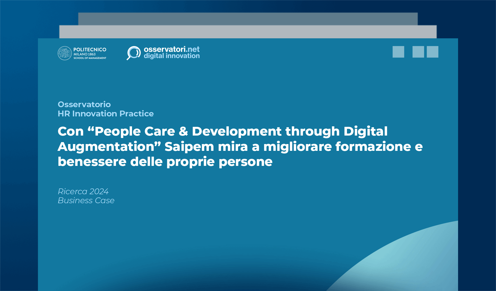 Con “People Care & Development through Digital Augmentation” Saipem mira a migliorare formazione e benessere delle proprie persone