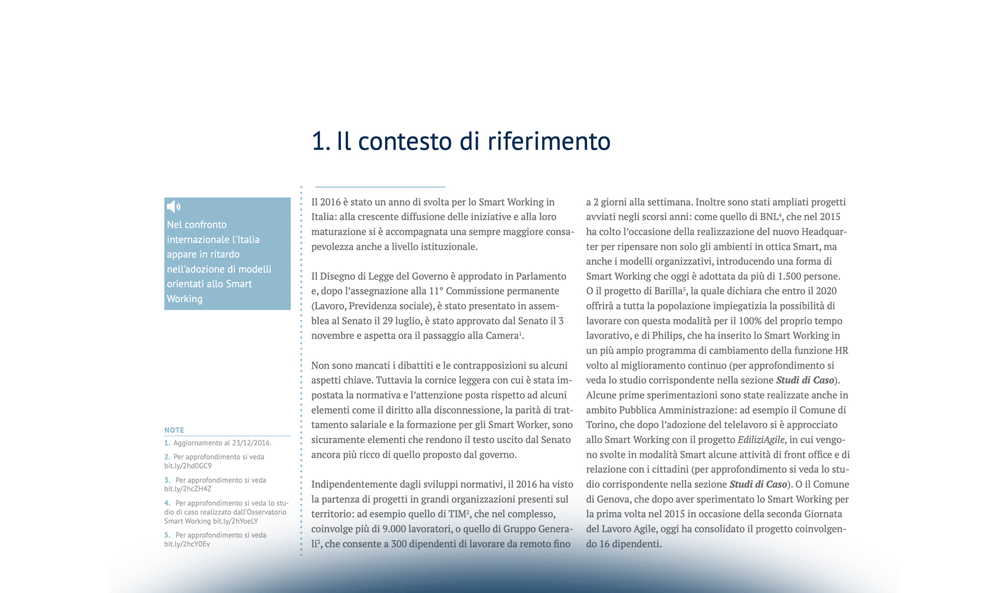 Lo Smart Working in Italia