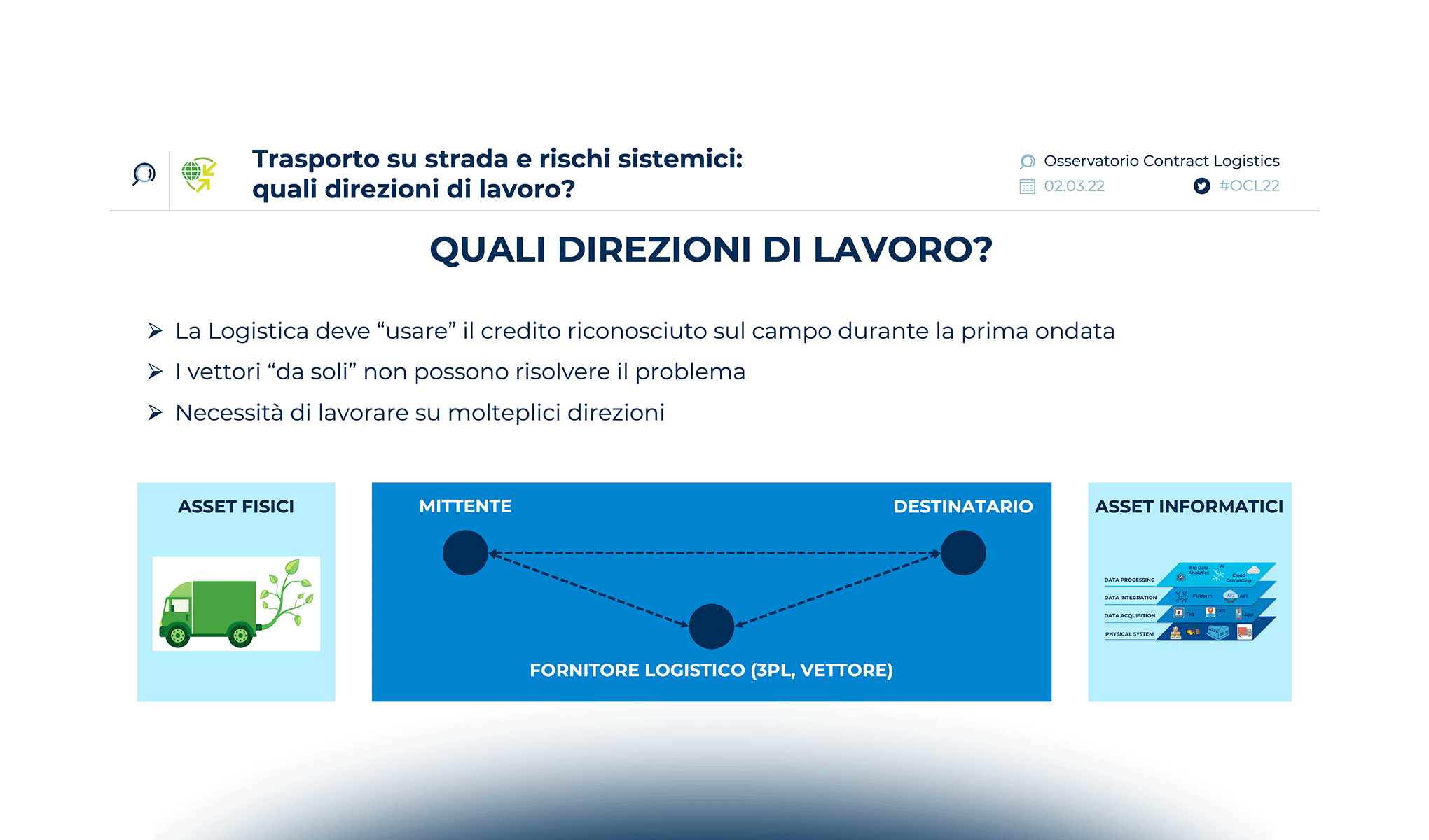 Trasporto su strada e rischi sistemici: quali direzioni di lavoro?