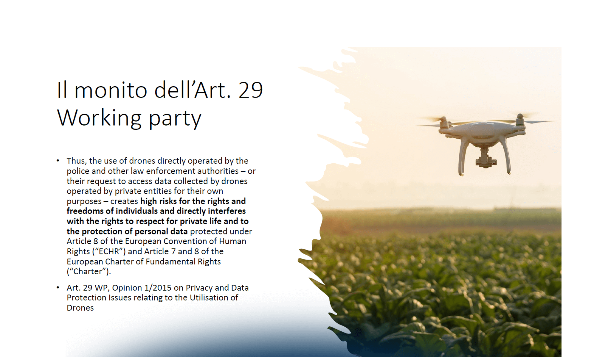 Droni e processo penale