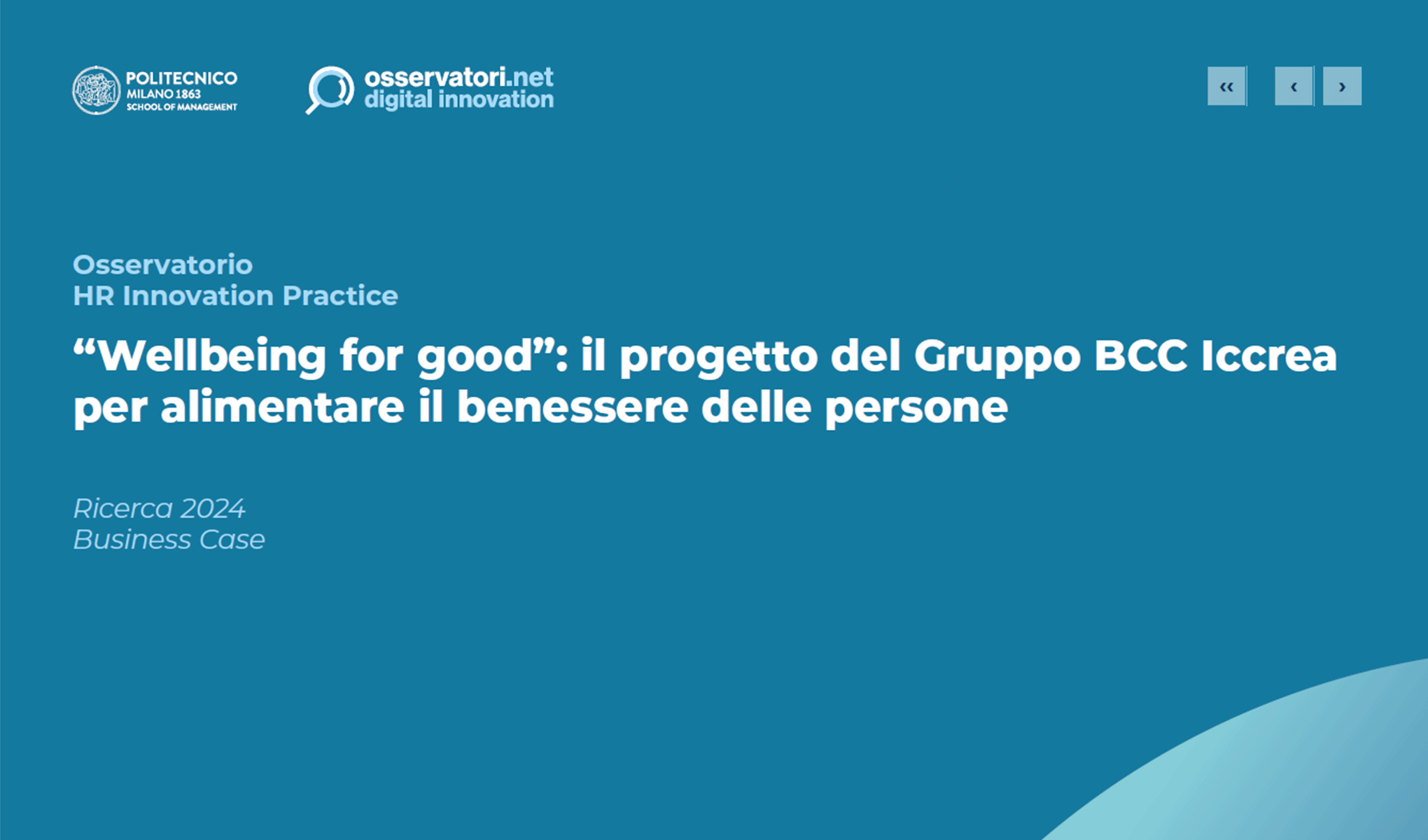 “Wellbeing for good”: il progetto del Gruppo BCC Iccrea per alimentare il benessere delle persone