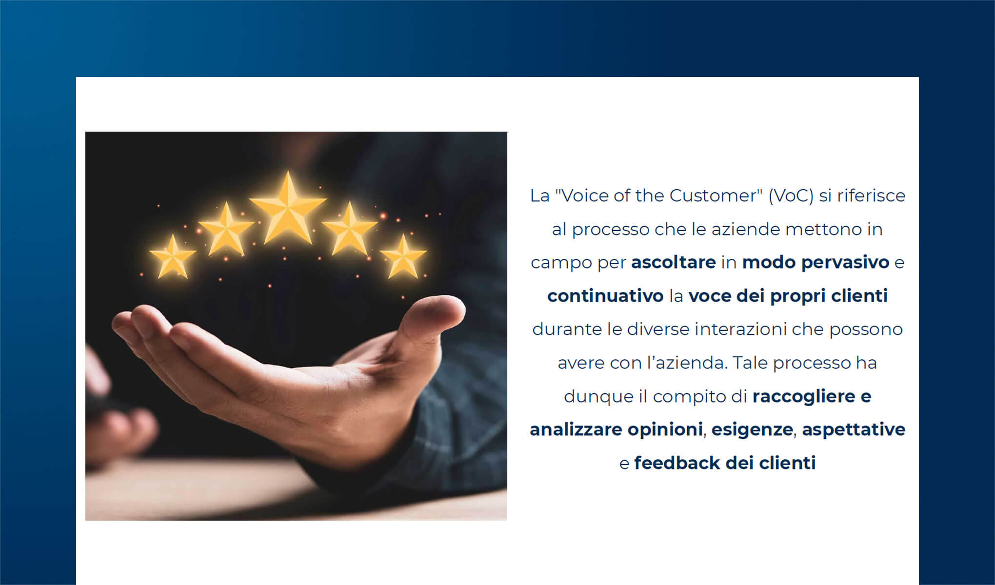 L'importanza della Voice of Customer: applicazioni e strumenti