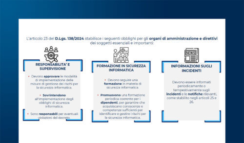 Direttiva NIS2: lesson learned a un anno dal recepimento