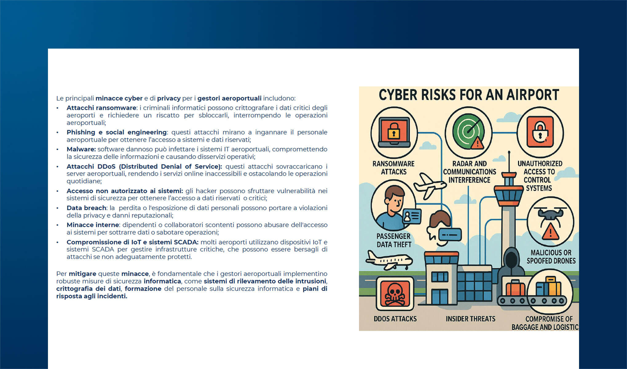 Il trattamento di dati personali in ambito aeroportuale