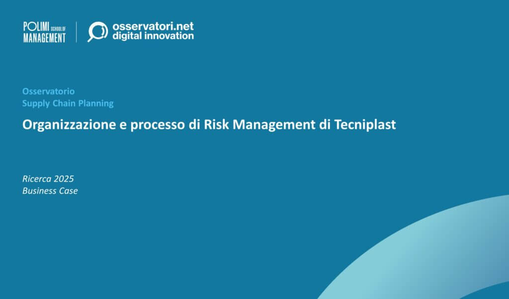 Organizzazione e processo di Risk Management di Tecniplast