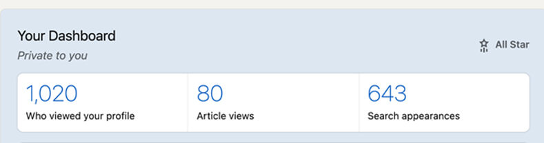efficacia profilo linkedin