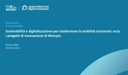 Sostenibilità e digitalizzazione per trasformare la mobilità nazionale: ecco i progetti di innovazione di Movyon