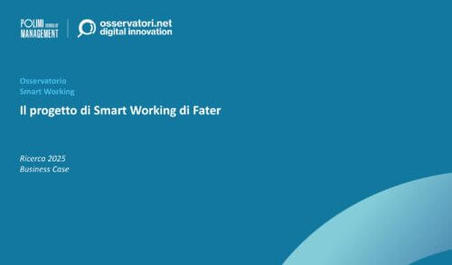 Il progetto di Smart Working di Fater