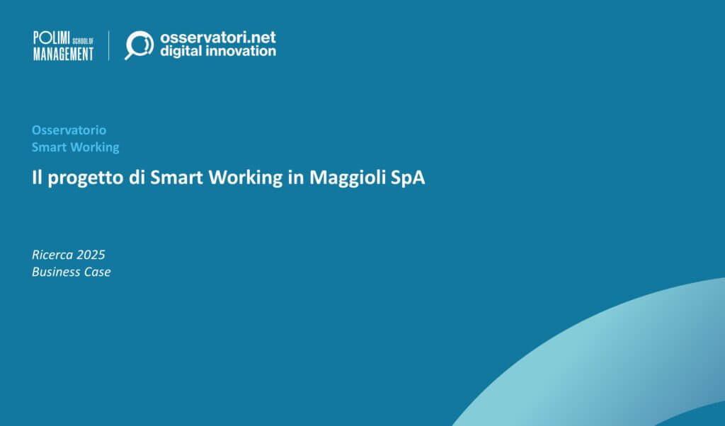 Il progetto di Smart Working in Maggioli SpA
