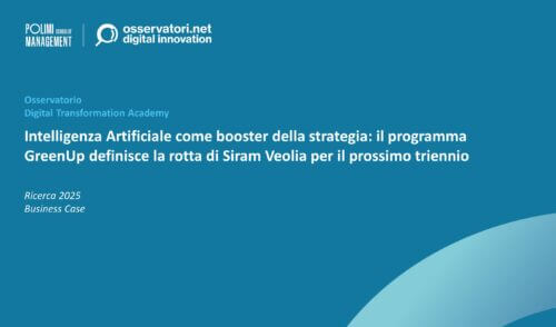 Intelligenza Artificiale come booster della strategia: il programma GreenUp definisce la rotta di Siram Veolia per il prossimo triennio